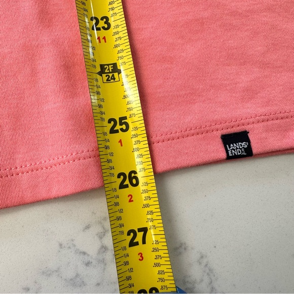Lands' End Coral Long Sleeve Tee - Picture 6 of 9